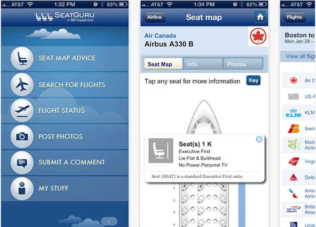 SeatGuru's iOS app update includes a redesign with hundreds of high-resolution images. 