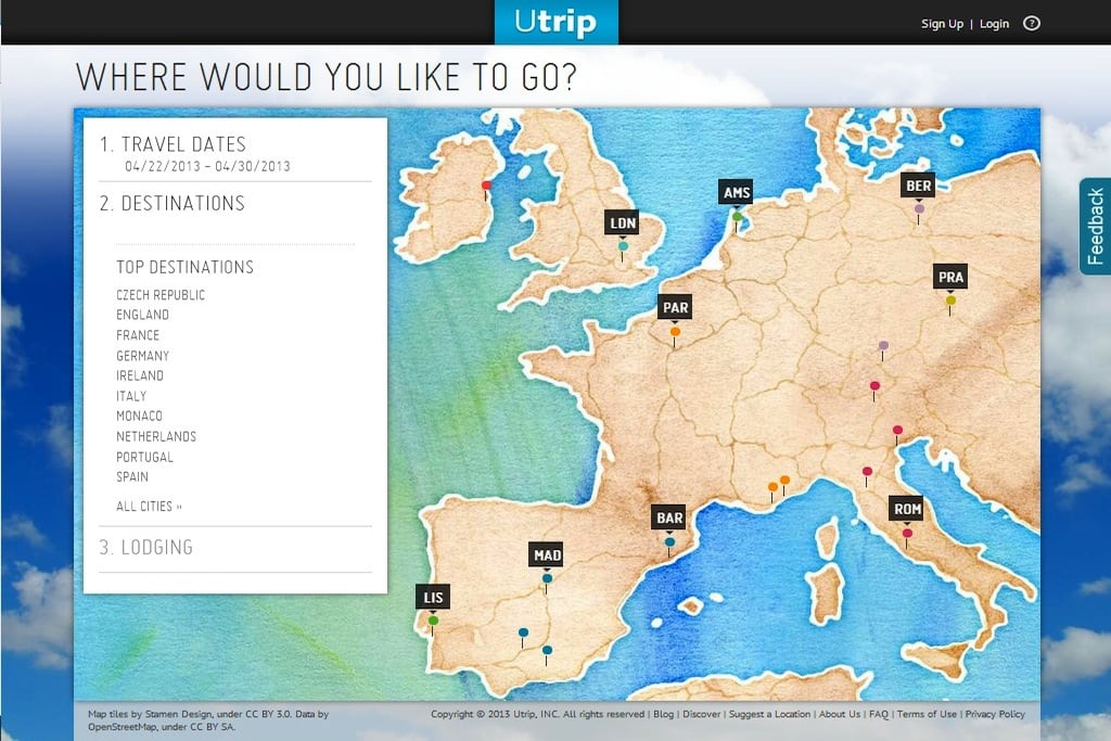 Utrip is an online travel planning platform that  just launched new features in iteration 1.1. 