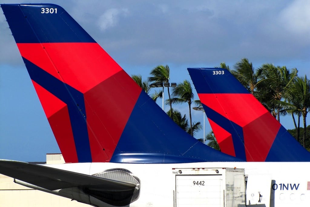 Delta Air Lines Airbus A330 at Honolulu International Airport. 