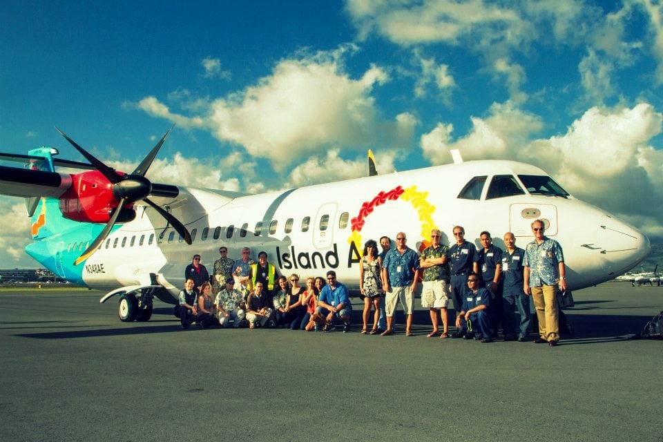 Island Air's new ATR 72 planes, arriving at Honolulu International Airport (HNL) last year. 