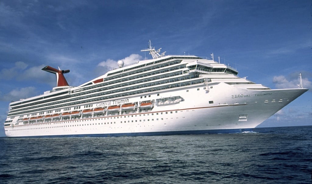 A Carnival cruise ship, Carnival Triumph, is seen in this undated handout picture provided by Carnival Cruise Lines. 