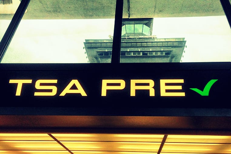 TSA Pre Check at Washington Dulles airport. 