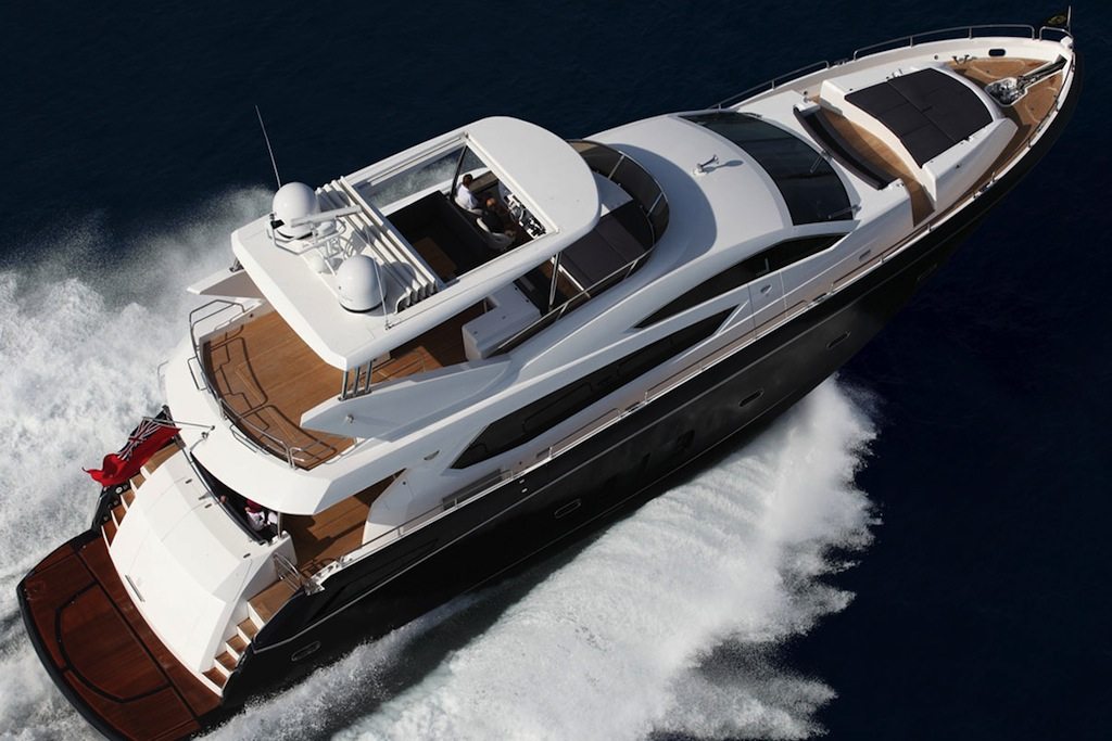 The Sunseeker 80 Yacht is one model by the luxury yacht manufacturer that Chinese buyers are trying to get into the country to see. 