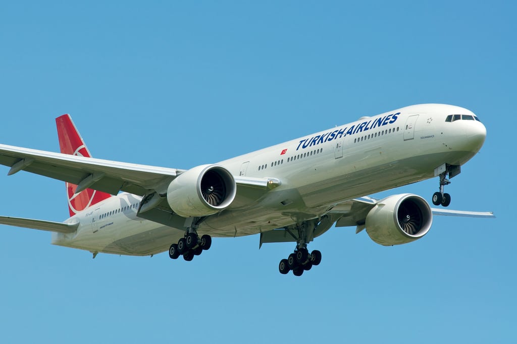 A Turkish Airlines Boeing 777. The Airbus order is a big loss for Boeing. 