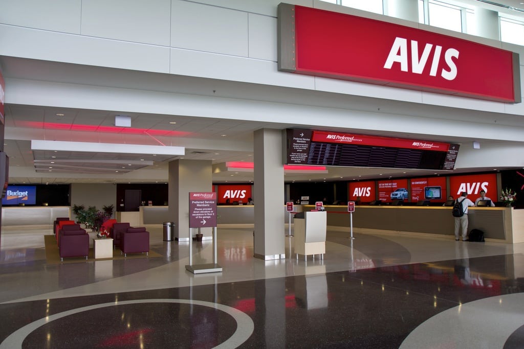 The Avis rental office at Seattle-Tacoma International Airport. 
