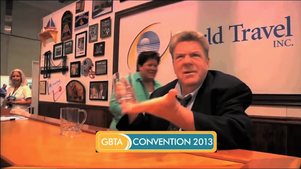The GBTA is promoting its upcoming conference in some ads that show it is loosening up a bit. 