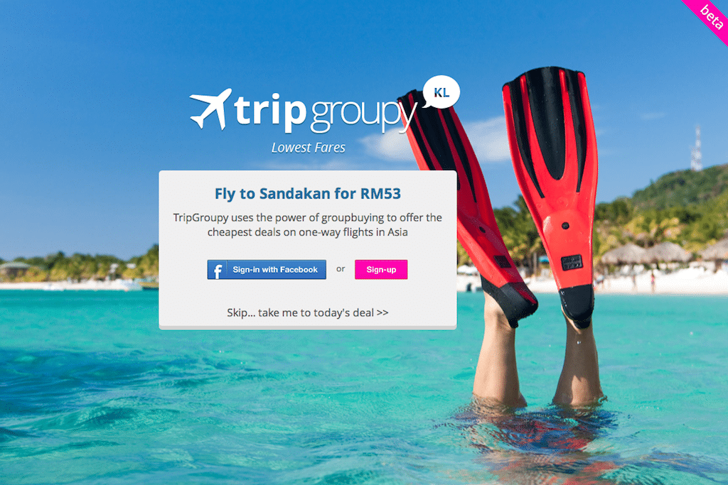 TripGroupy describes itself as "a web platform that leverages the power of group buying to bring you the lowest prices on airline tickets in Asia." 
