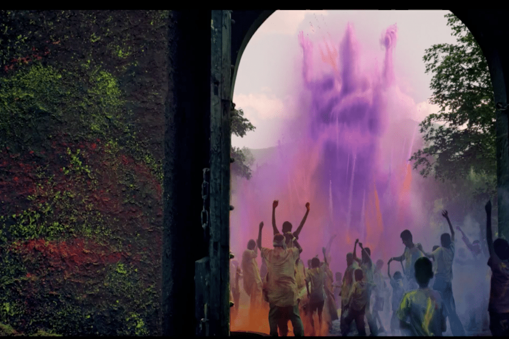 The Indian state of Madhya Pradesh created a tourism ad with a creative spin on the colorful Holi festival. 