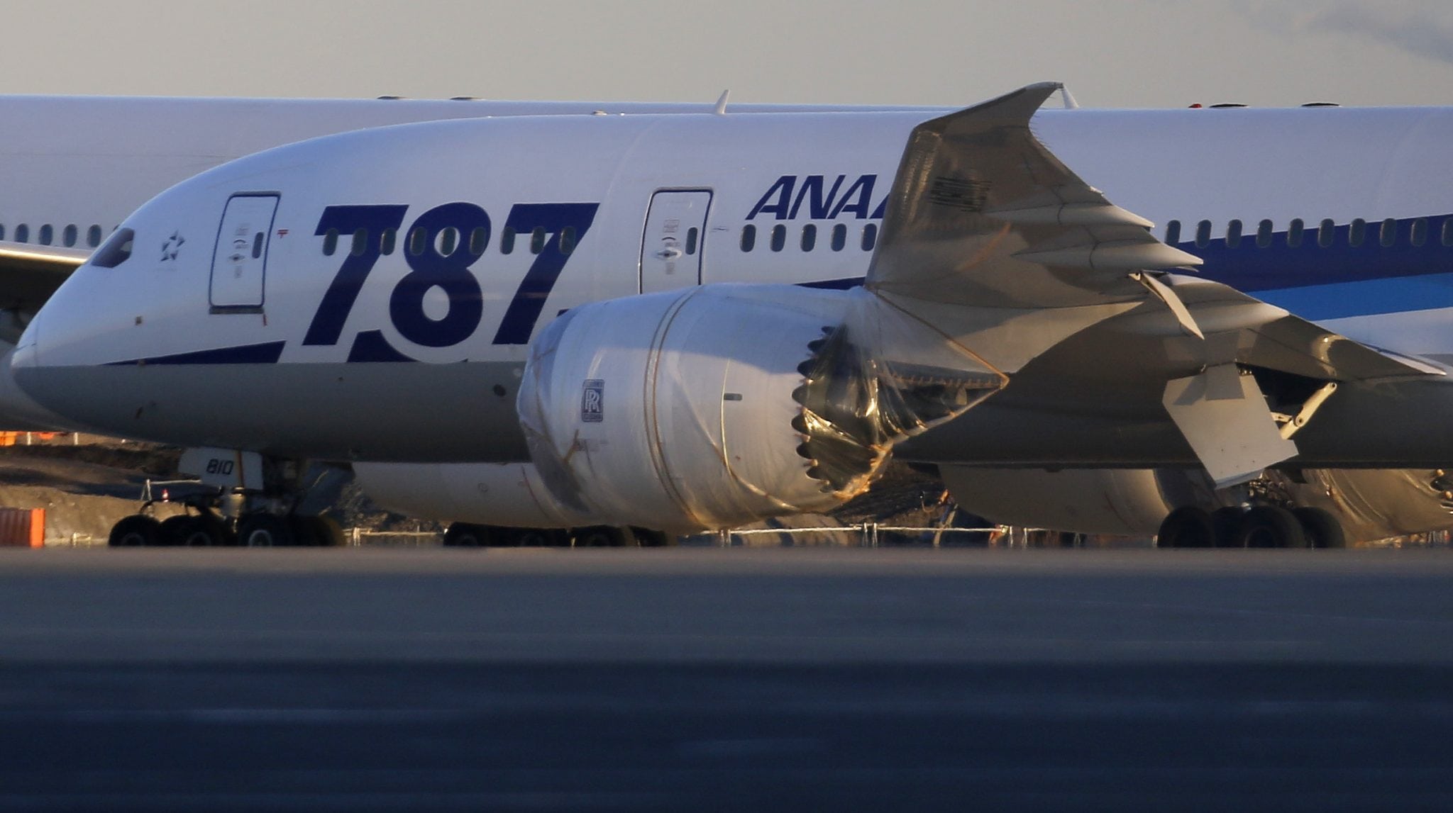 An All Nippon Airways' (ANA) Boeing Co's 787 Dreamliner plane is seen at Haneda airport in Tokyo. 