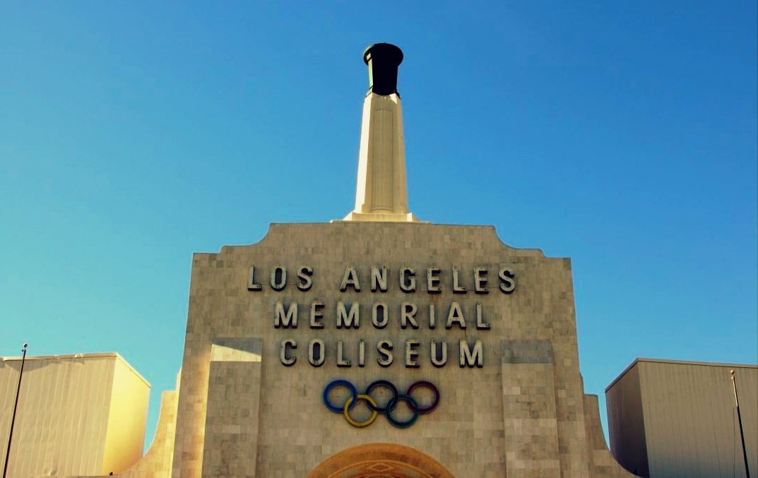 Los Angeles Coliseum, site of the previous LA Olympics in 1984.
