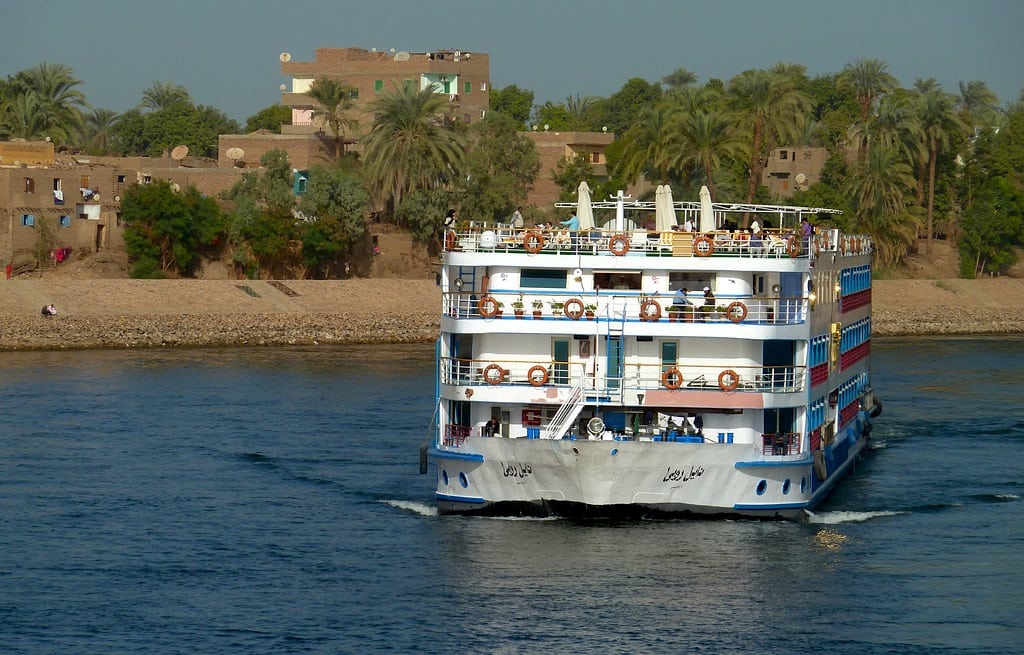A cruise ship plying the Nile's waters. 