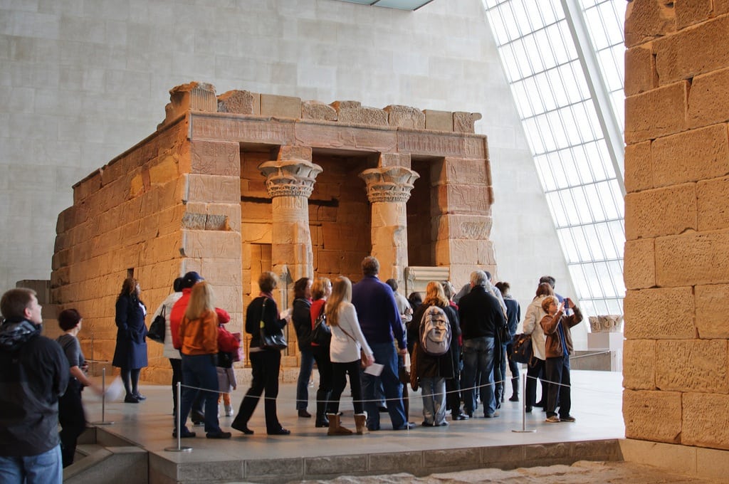 The Egyptian Temple of Dendur, seen at the Met, was built during the Roman occupation around 15 B.C. 
