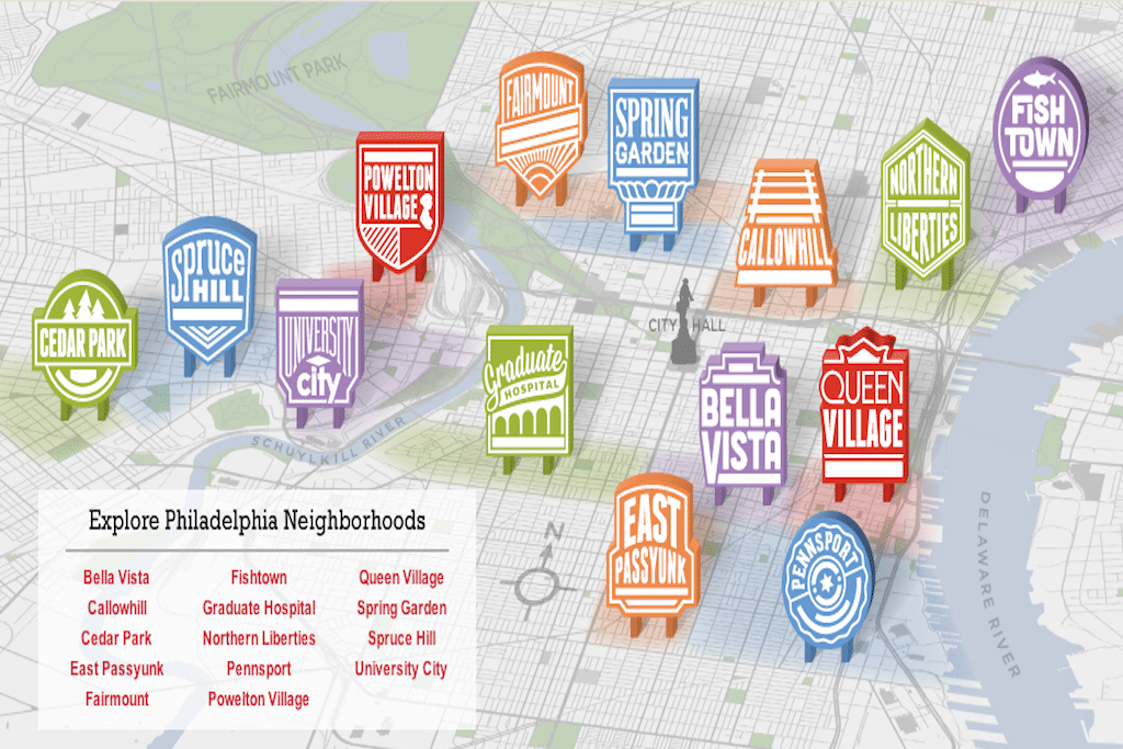 Crests were created for each of the 14 visitor-ready neighborhoods included in the initiative's launch.