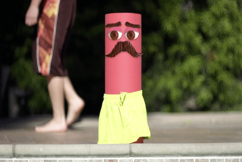 Kimpton personifies a yoga mat in its new ad promoting its in-room yoga services. 