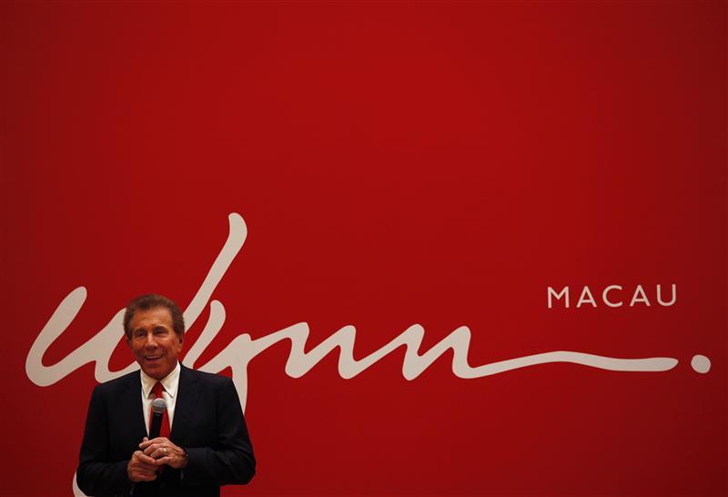 U.S. casino magnate Steve Wynn, head of Wynn Resorts Ltd and Wynn Macau Ltd, speaks during a news conference in Macau.