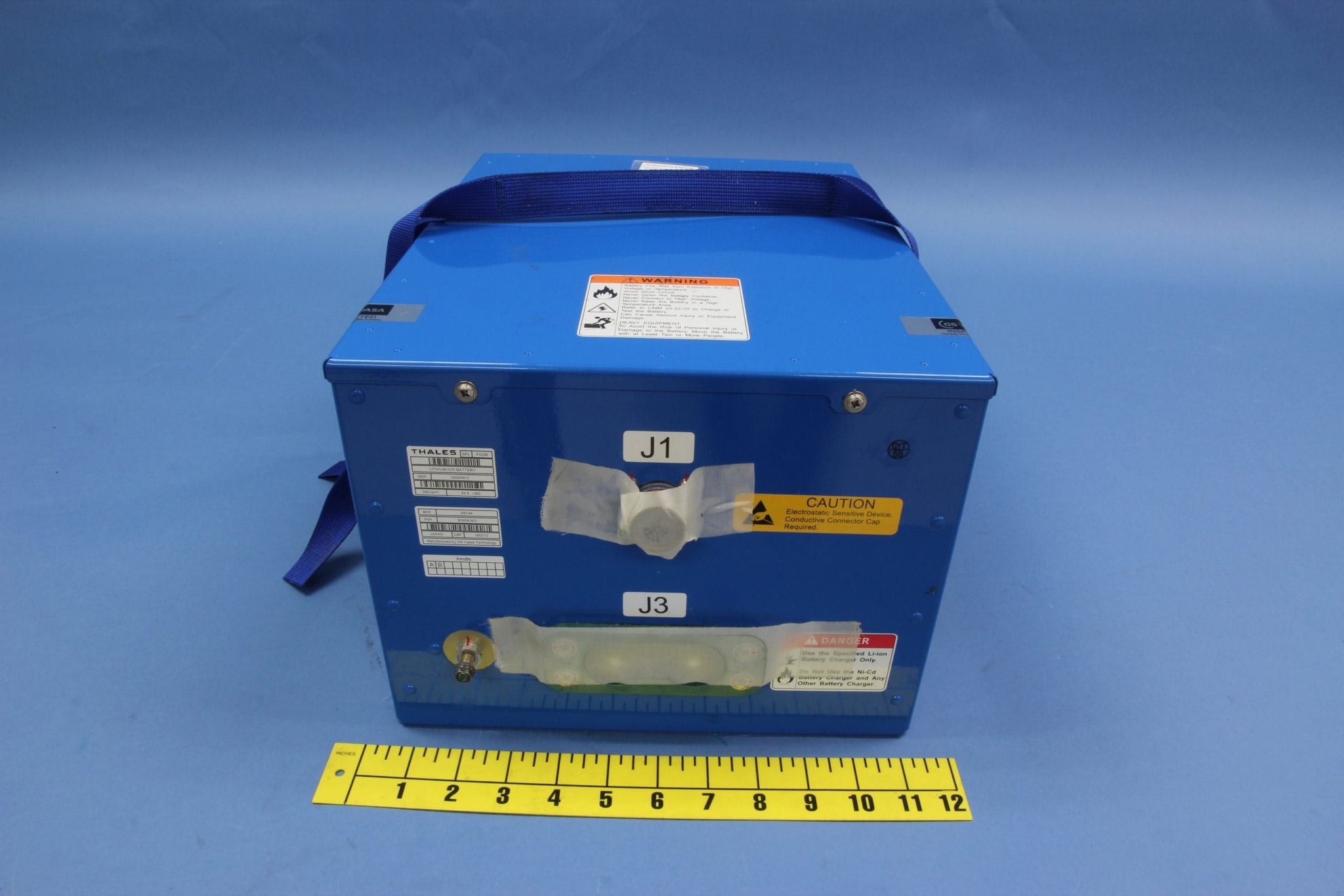 File photograph of an undamaged battery used in the Boeing 787 Dreamliner jet provided by NTSB. 