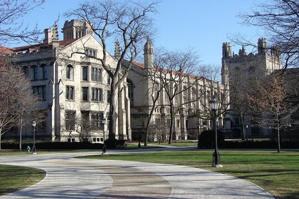 The main quadrangle at the University of Chicago, one of the main contenders for Obama's presidential library. 