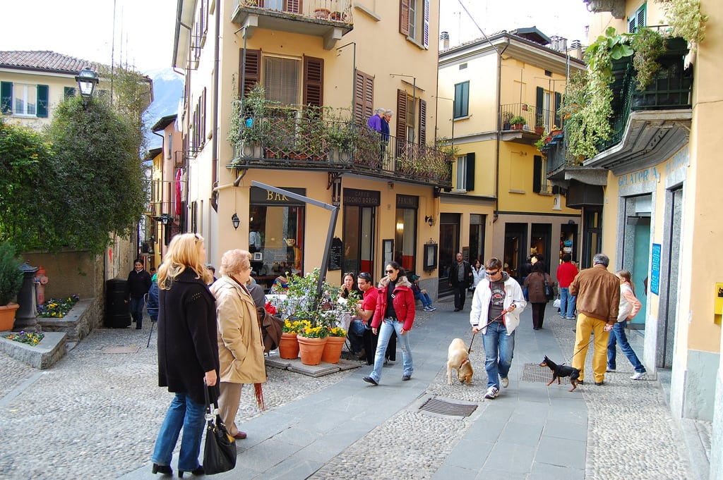 The streets of Bellagio, along the shores of Italy's Lake Como. 