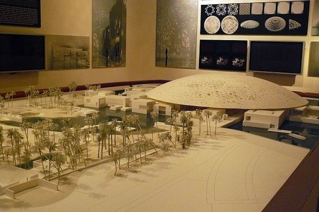 An exhibition of the Abu Dhabi Louvre project on Saadiyat Island. 