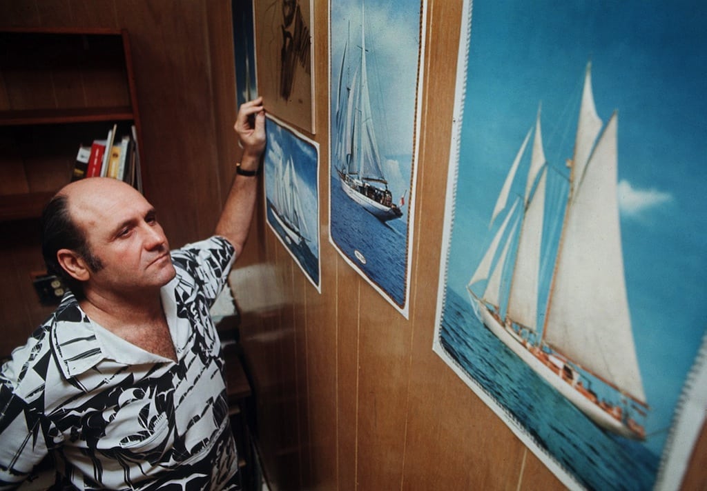 Mike Burke, founder of Windjammer Barefoot Cruises, in a 1972 file image. Burke died in Miami, Florida, on Sunday, May 19, 2013, at 89. 