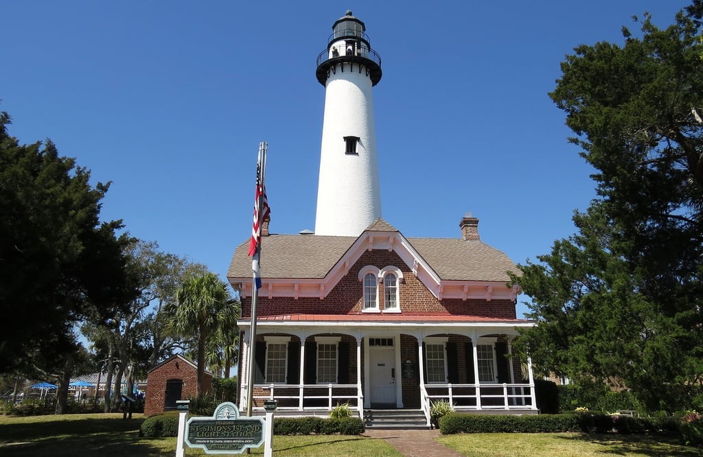 St. Simons Island Light House on St. Simons, South Carolina. 
