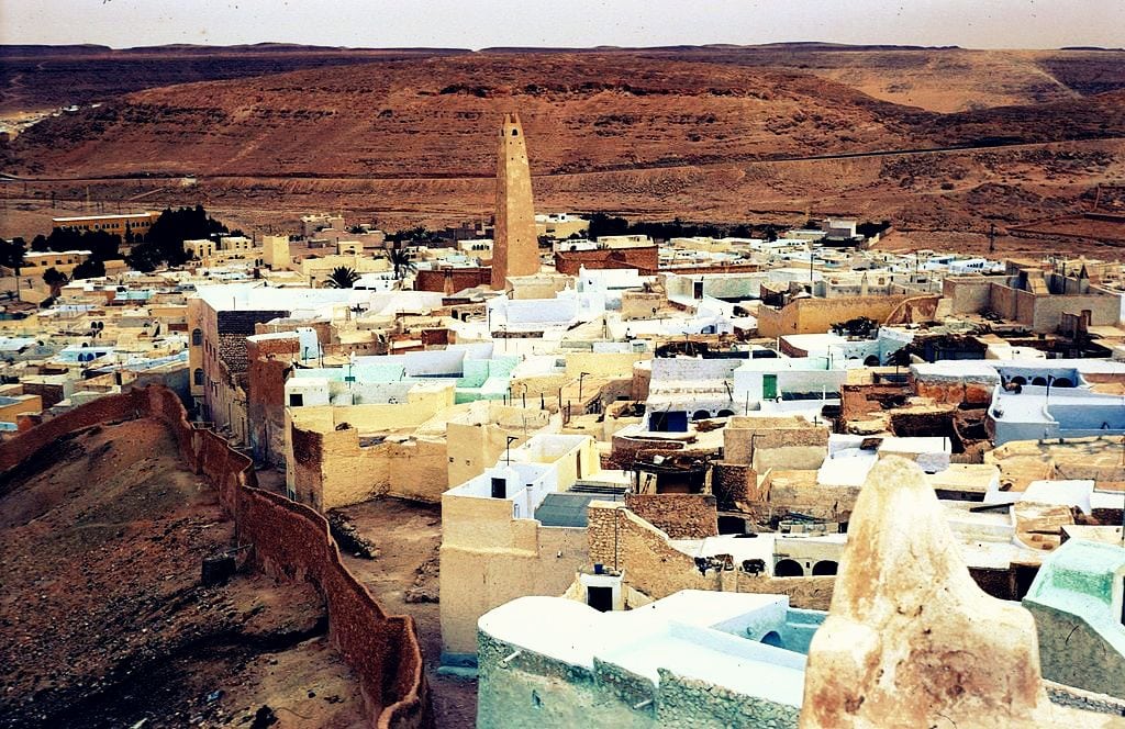 The village of Beni Izguen in Algeria, suffering due to the downturn of tourists.