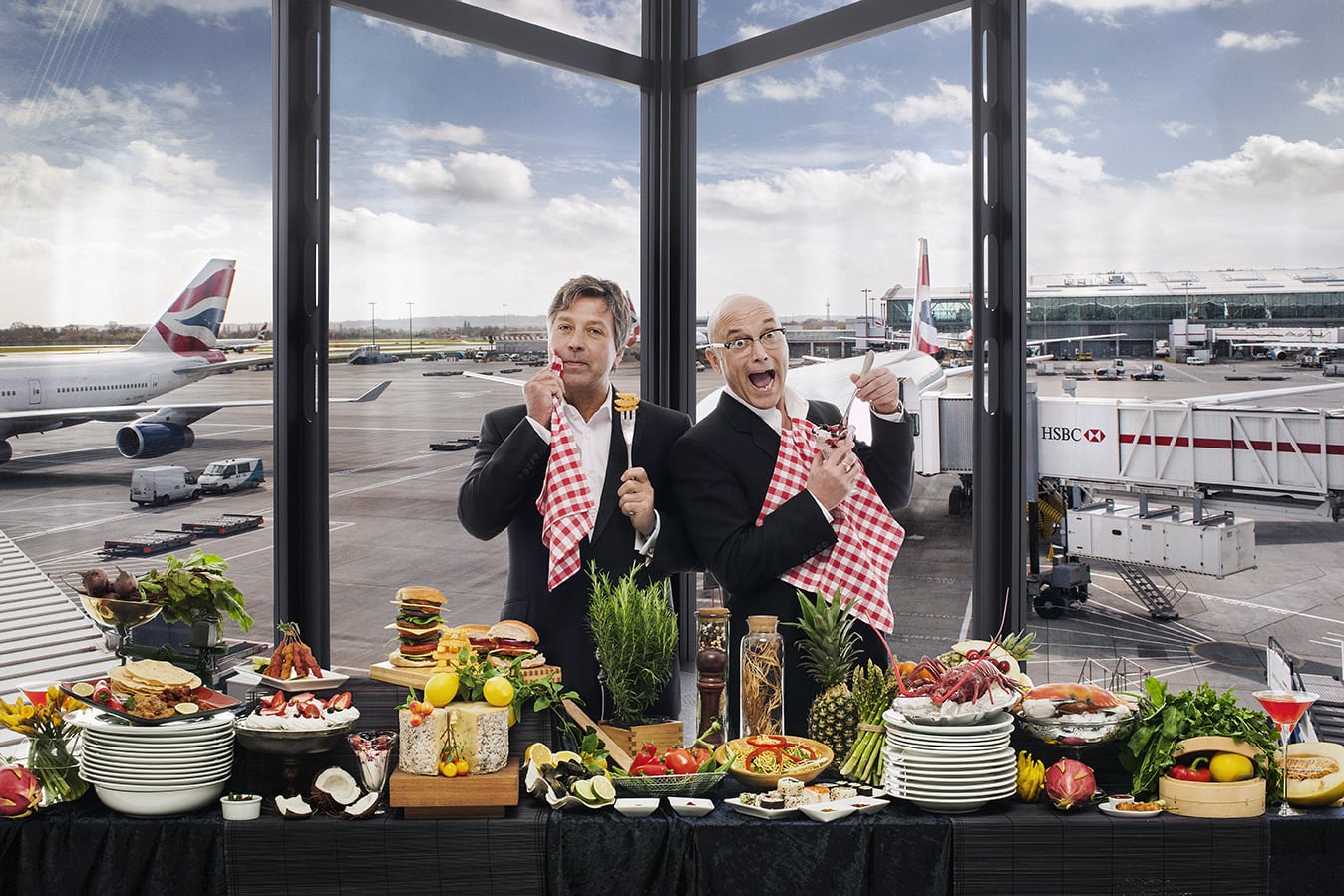 John Torode and Gregg Wallace appointed official taste buds of Heathrow. 