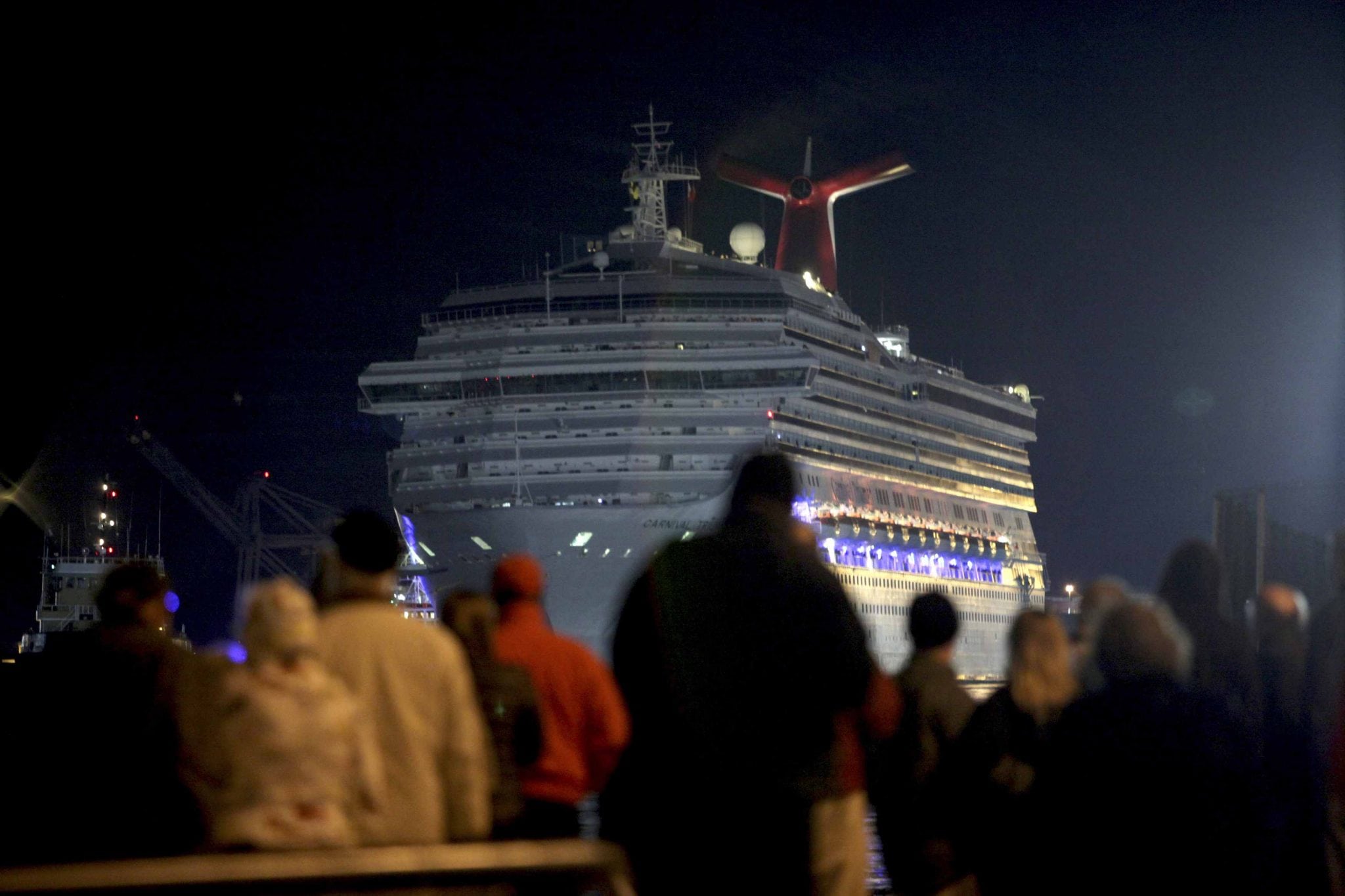 The Carnival Triumph is towed into port after its much celebrated engine failure. 