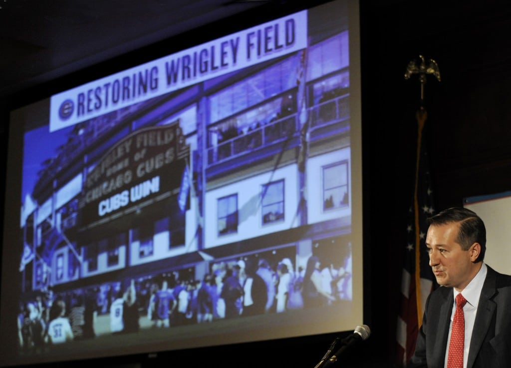 Cubs chairman threatens to move team from Wrigley. 