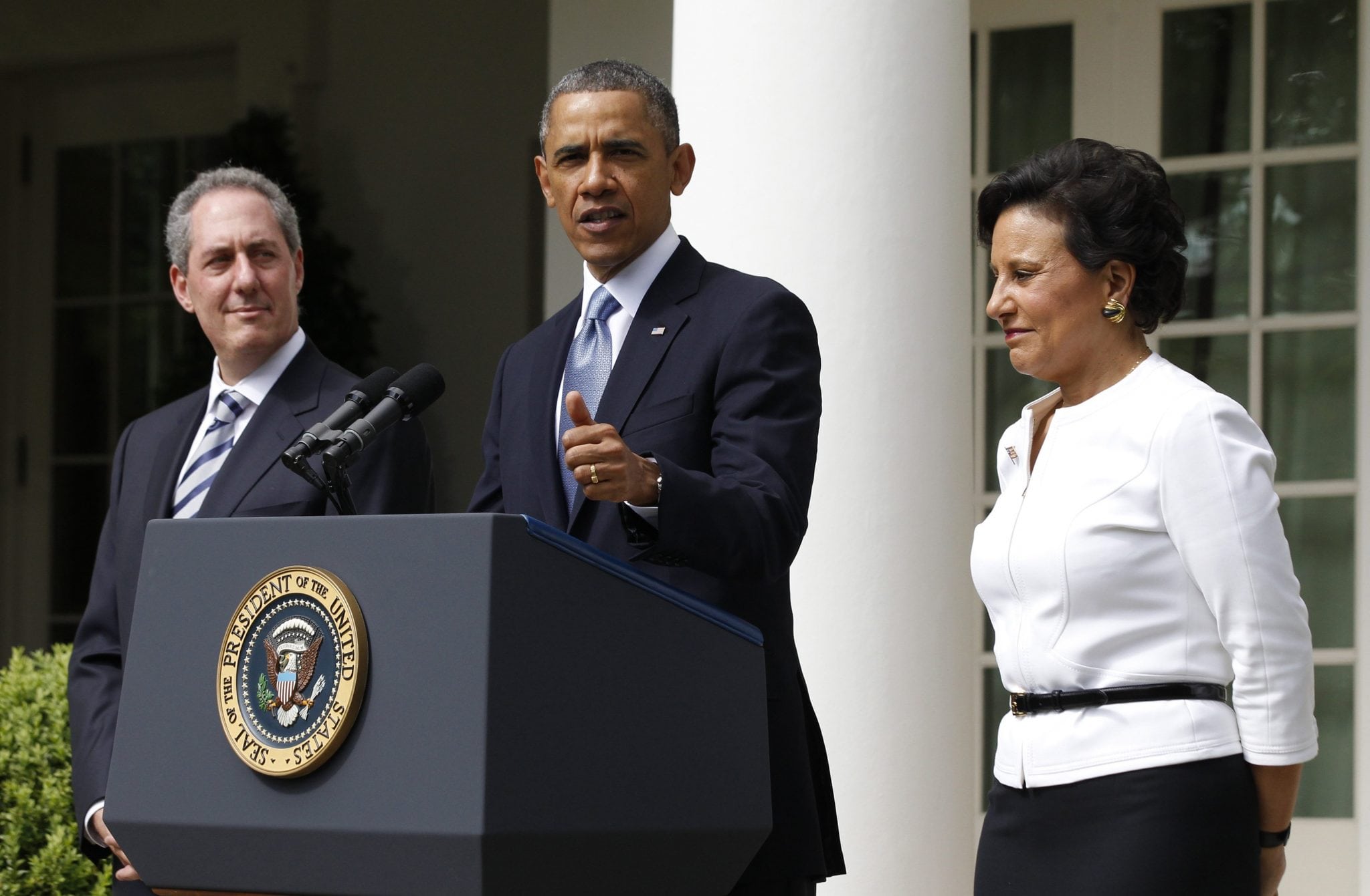 U.S. President Barack Obama nominates Pritzker and Froman at White House in Washington. 