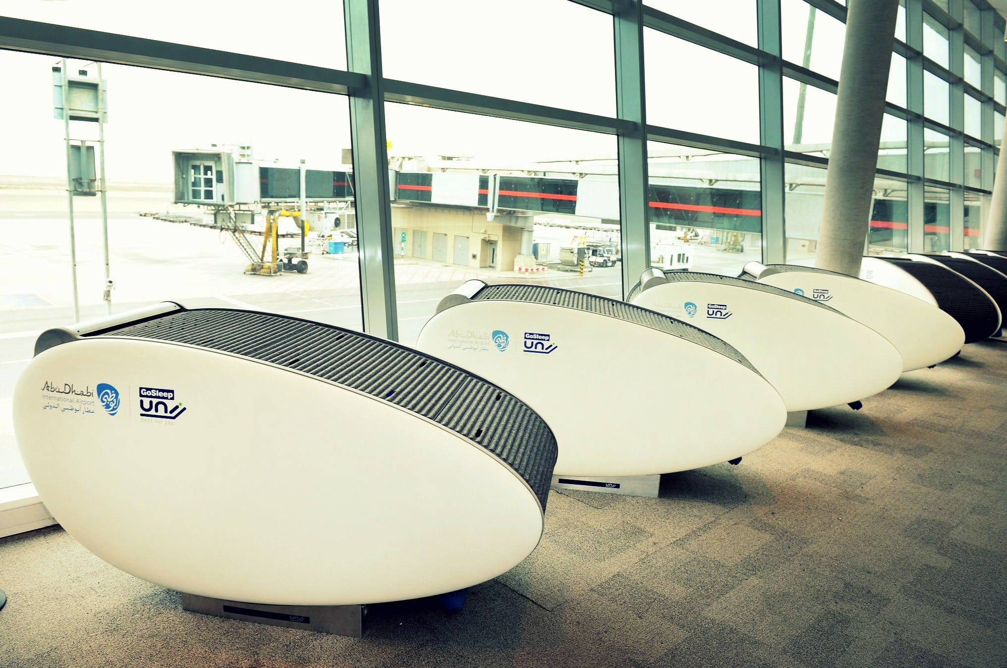 Abu Dhabi airports cool new sleeping pods launch, with internet access  built in