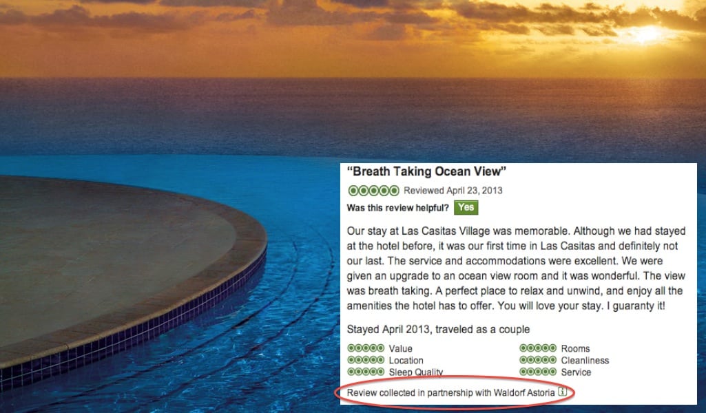 TripAdvisor is now partnering with hotels using several different platforms to encourage guests to write TripAdvisor reviews. 