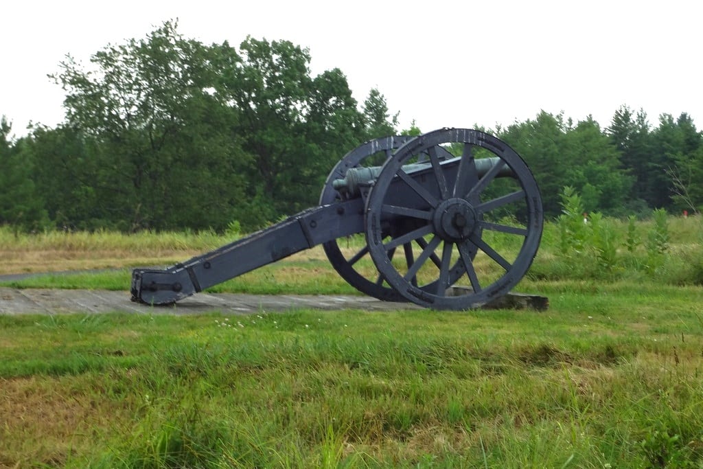 A canon at Saratoga National Historical Park. 