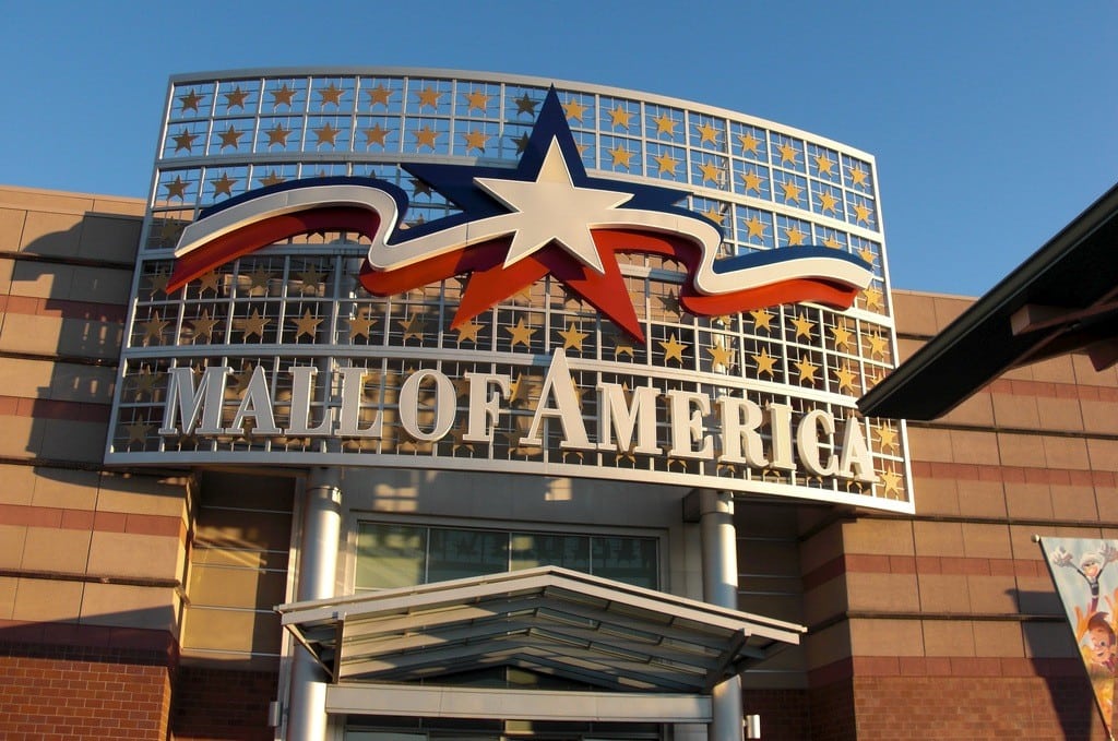 Exterior of the Mall of America. 