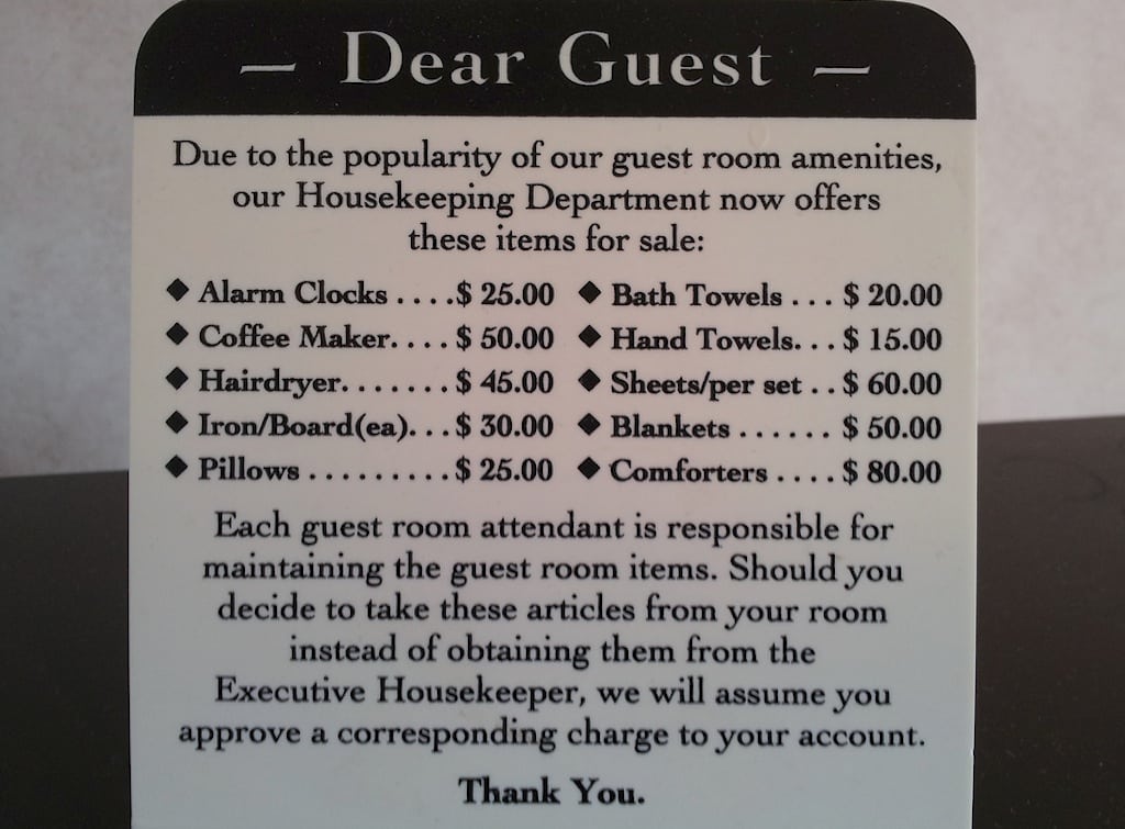 A stay at the Super 8 hotel in Niagara Falls, New York, isn't necessarily too romantic, given these warnings in 2012 about stealing the towels. The U.S. side of the Falls is hoping for an upgrade with an influx of higher-end hotels. 