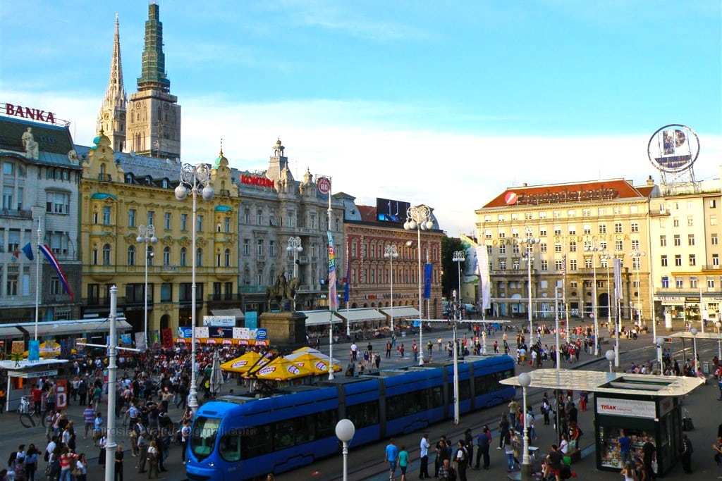 Ban Jelačić Square is the central square of the city of Zagreb, Croatia. 