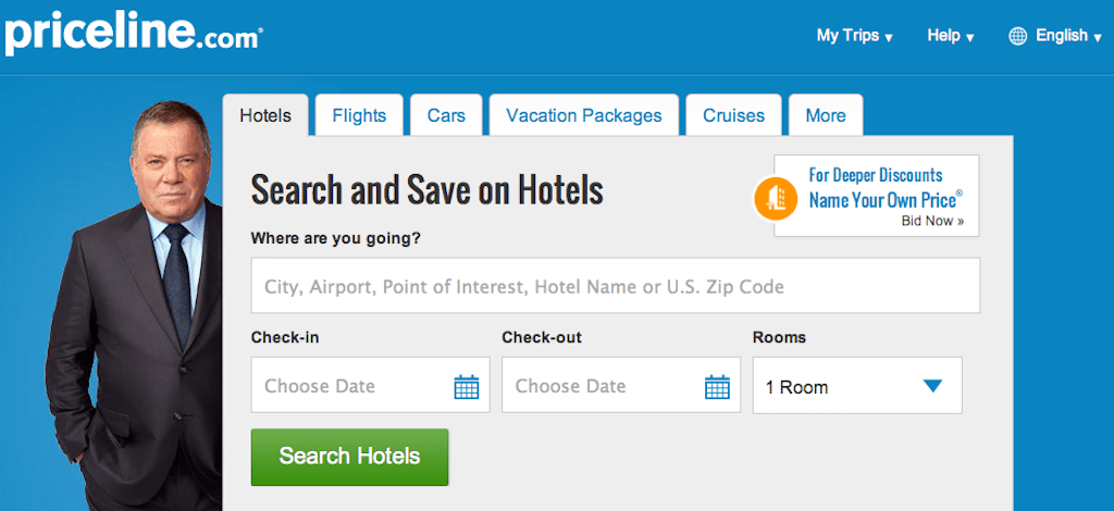 a hurry to book then avoid Priceline and Travelocity