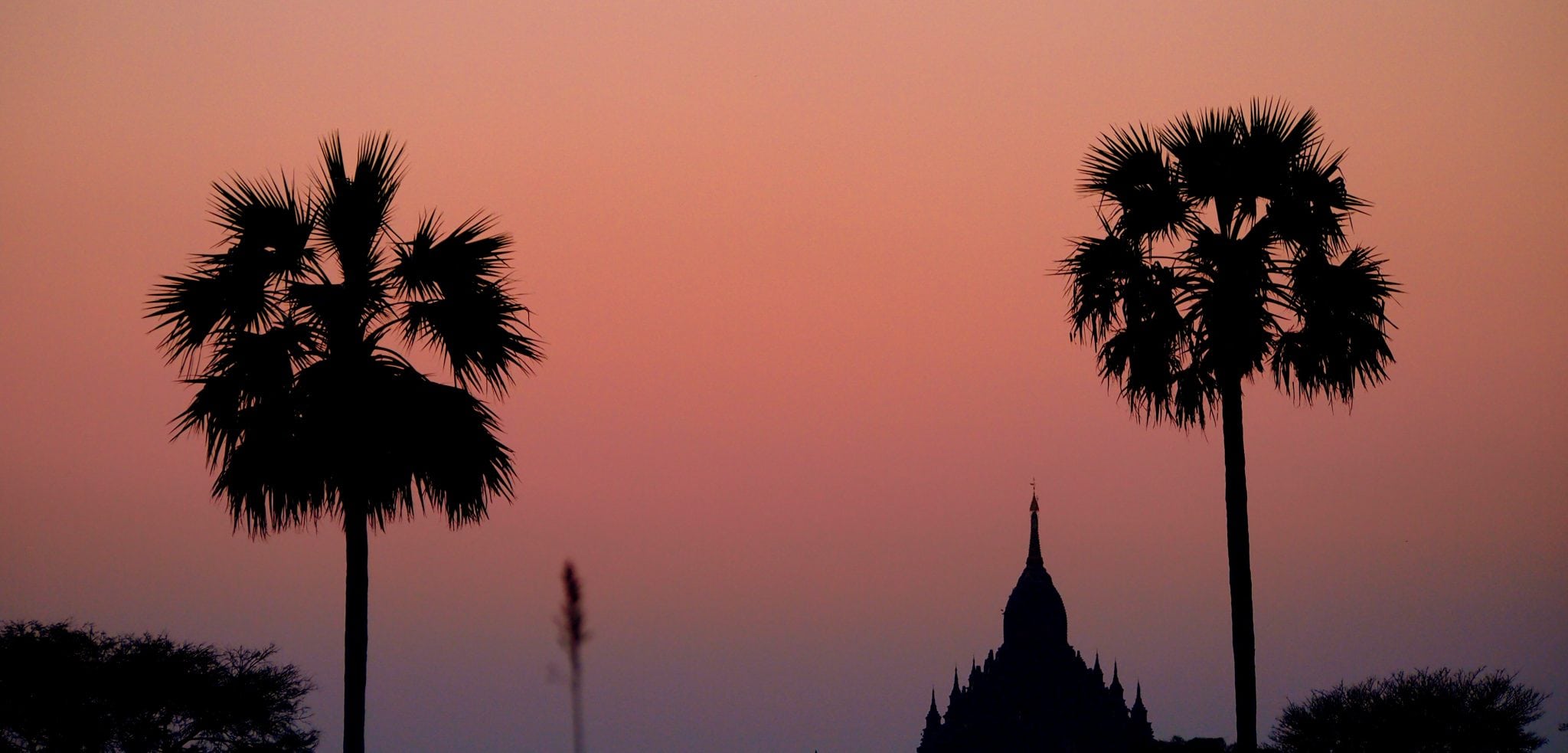 By the dusk in the temple town of Bagan, Myanmar.