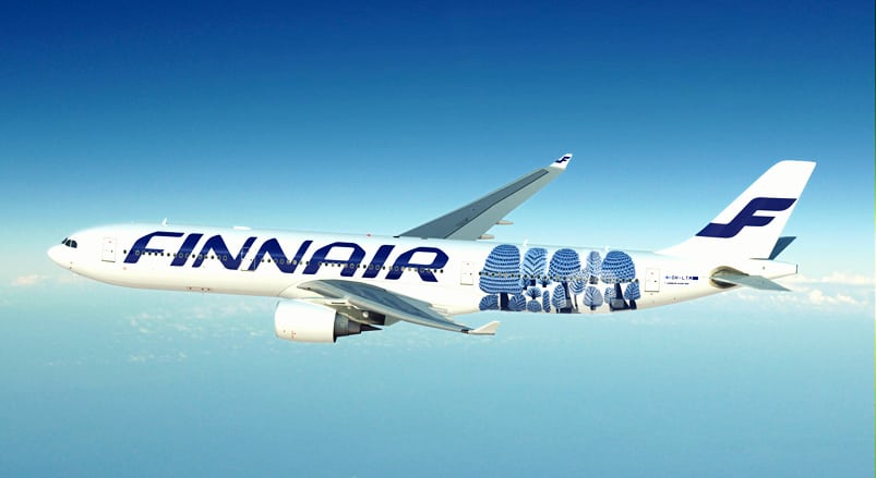 The Metsanvaki" (forest folk) design on Finnair, which is being withdrawn after plagiarism charges.