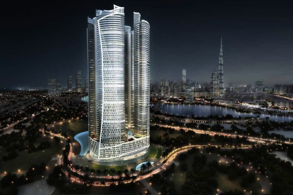 Rendering of Damac Towers by Paramount in Dubai.
