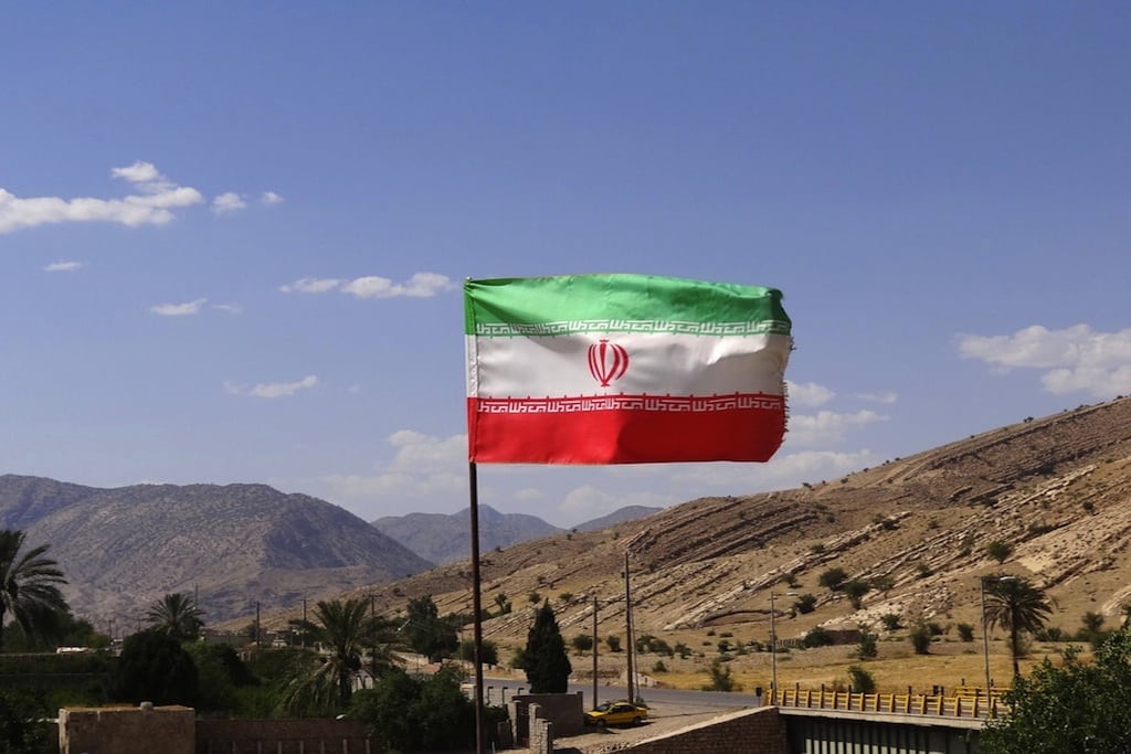 An Iranian Flag. 