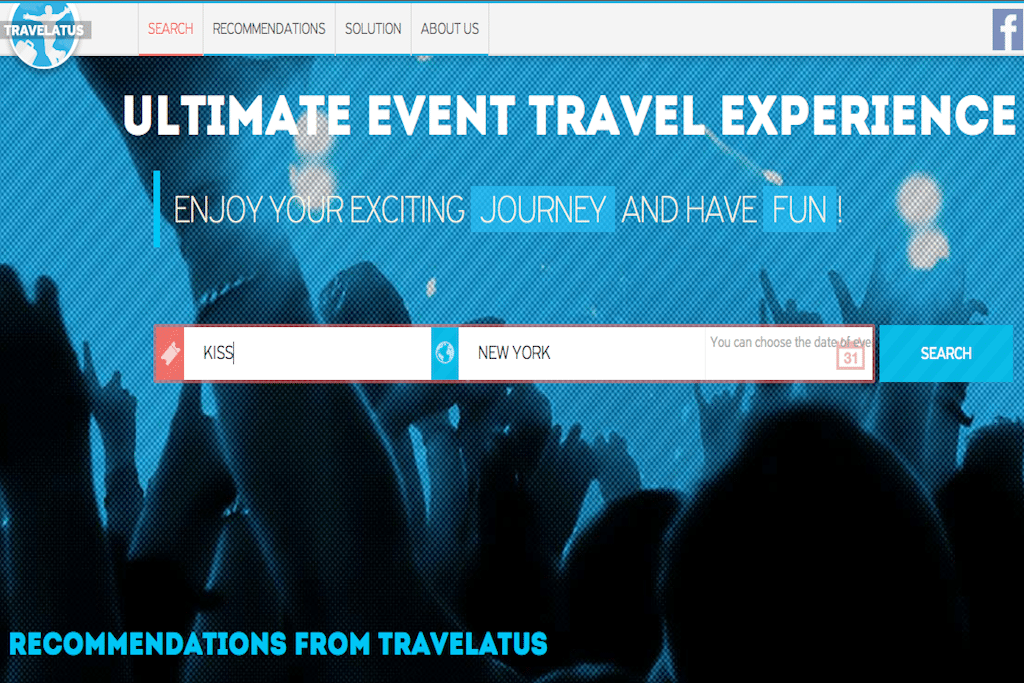 Moscow-based Travelatus finds travelers concerts and sporting matches based on social recommendations. 
