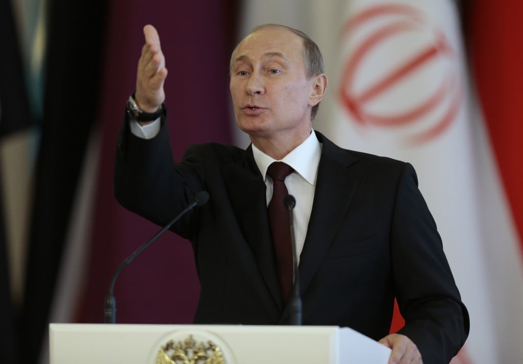 Russia's president Vladimir Putin. 
