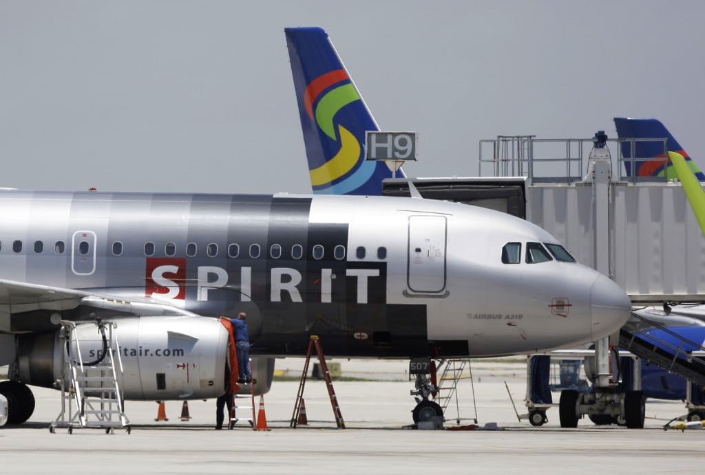 Spirit Airlines is one of the low-cost carriers now charging for carry-on luggage. 
