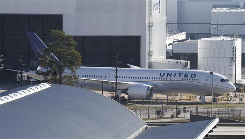 United Airlines 787 Dreamliner jets are seen parked on the tarmac at George Bush Intercontinental Airport in Houston, Texas January 17, 2013. 