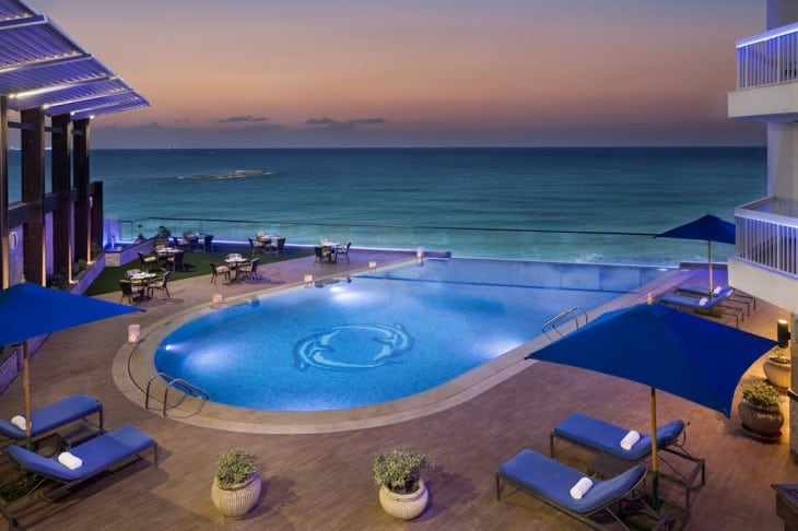 The outdoor pool at the Hilton Alexandria Corniche. Hilton Hotels and Resorts
