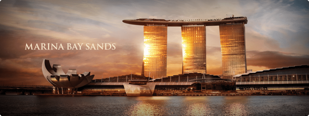The Marina Bay Sands Hotel in Singapore, part of the Las Vegas Sands empire.