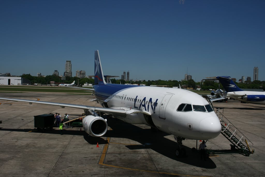 A LAN Argentinas plane at Buenos Aires' airport. 