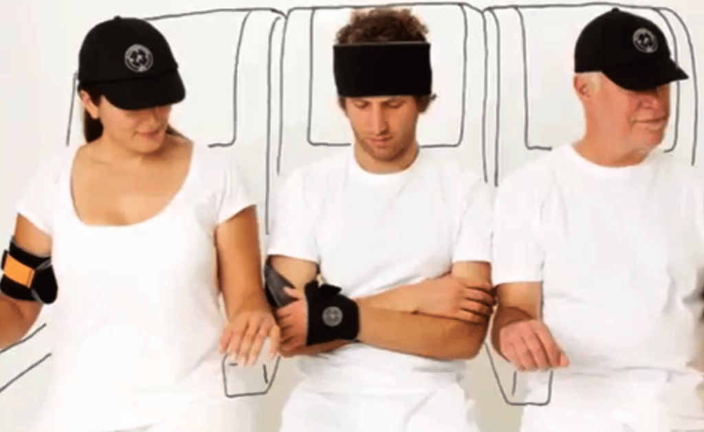 A new product for travelers, Napwrap, is designed to be easy on the wrists for sleep-deprived road warriors.   