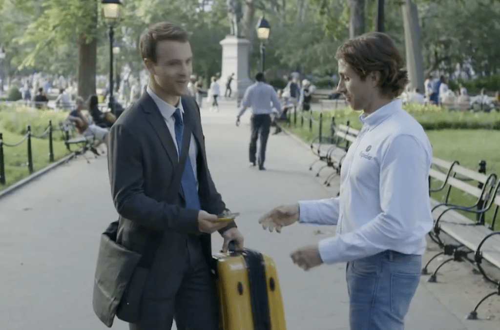 Expedia's TV advertising focuses on giving away trips and downloading its mobile app.